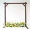 7 ft Dark Brown Square Wood Wedding Arch Backdrop Stand Party Events Decorations
